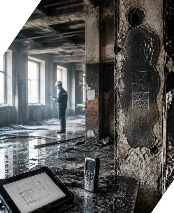 Обследование зданий после пожара в Воскресенске от 15507 р. | ЭкспертизаРоссия